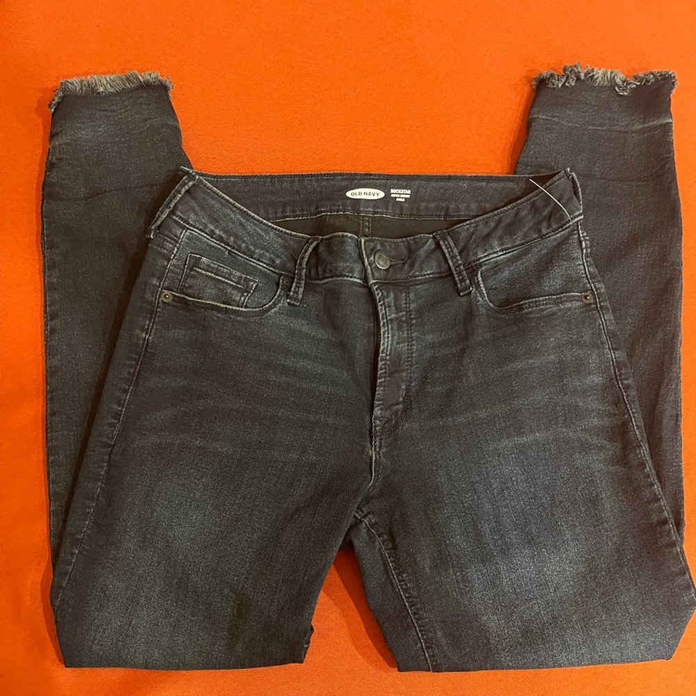 Old Navy Dark Blue Rockstar Jeans